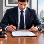 Rental Dispute Lawyer in Dubai Discussing Tenancy Agreement with Client